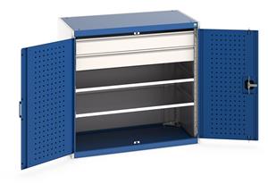 Bott Cupboard 1050Wx650Dx1000mm H - 2 Drawers & 2 Shelves Bott 1050mm wide x 650mm deep pre Kitted cupboards with Shelves Drawers or Eurocontainers 48/40021202.11 Bott Cupboard 1050Wx650Dx1000mm H 2 Drawers 2 Shelves.jpg